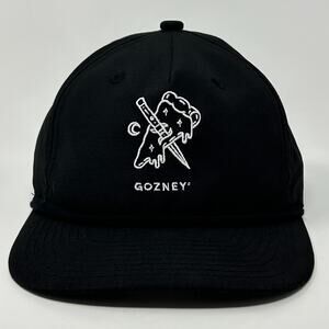 Gozney Pizza Ovens Hat Baseball Cap Tattoo Art 5 Panel A-Frame Snapback Black